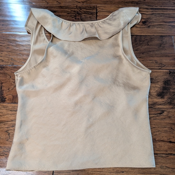 Aritzia Wilfred Tonka Satin Blouse Tie Front Size Small - Picture 2 of 8